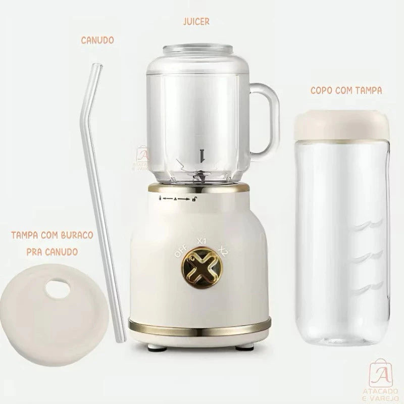Liquidificador Portátil com Copo Caneca