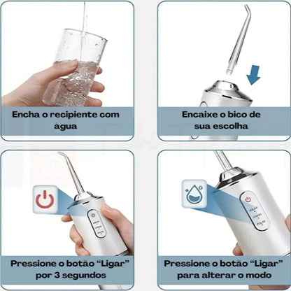 Irrigador Dental Portátil Recarregável