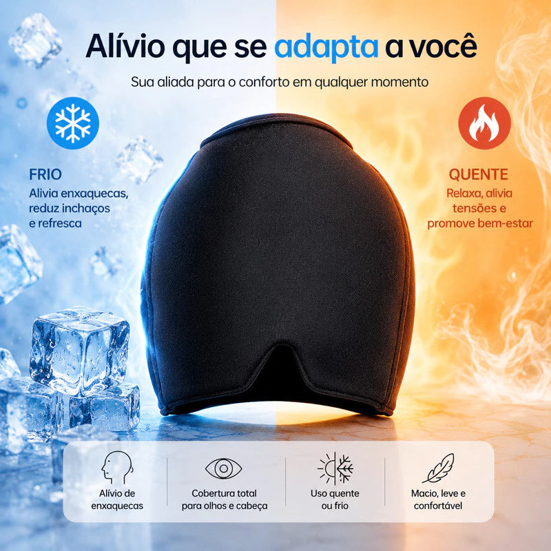 Touca de Terapia Térmica Gel Quente e Fria