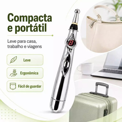 Caneta Massageadora de Acupuntura Elétrica