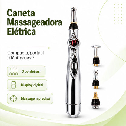 Caneta Massageadora de Acupuntura Elétrica