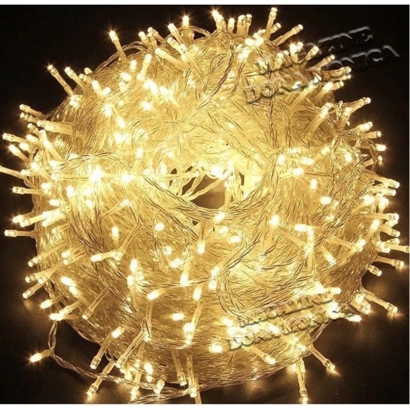 Cordão de Luzes em Energia Solar - Pisca Pisca com 8 Funções